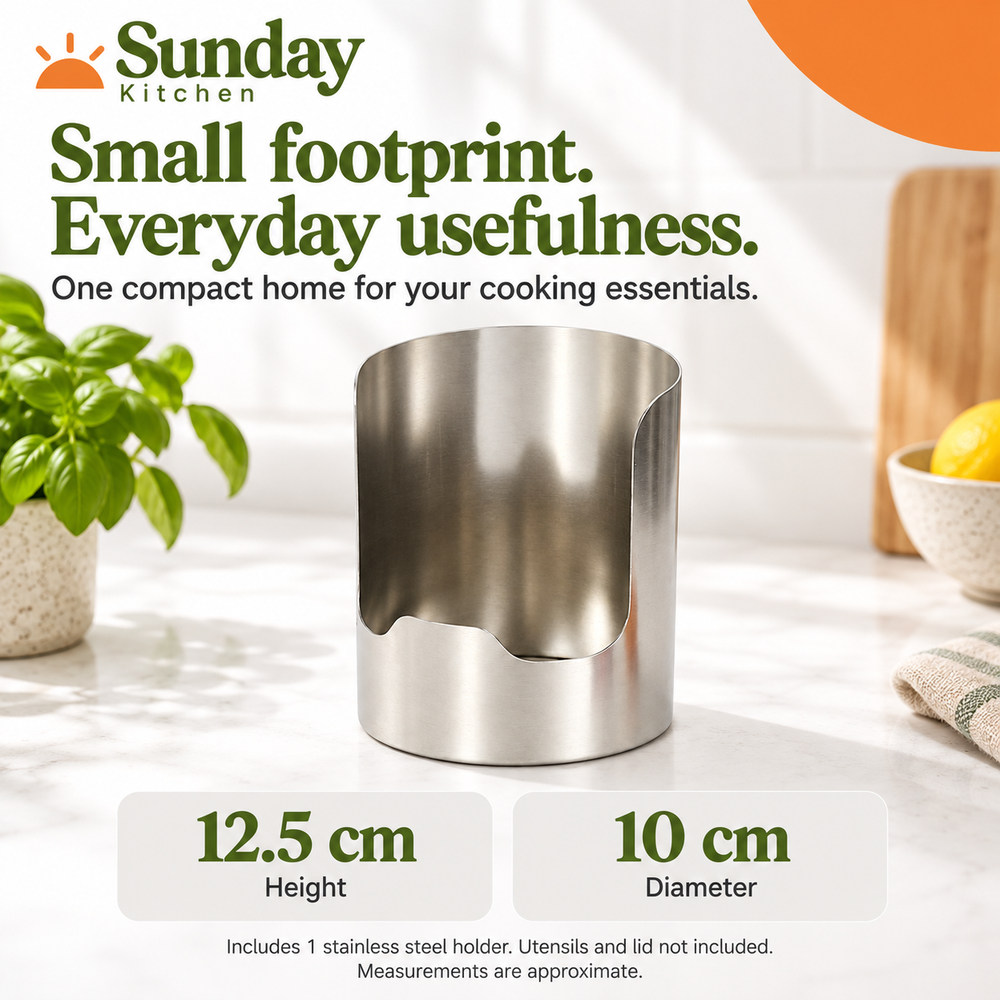 Organiser dimensions: 12.5 centimetres high and 10 centimetres diameter